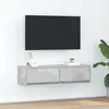 Image de vidaXL Meuble TV Gris béton 100 x 31 x 25,5 cm Bois d'ingénierie