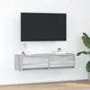 Image de vidaXL Meuble TV Sonoma gris 100 x 31 x 25,5 cm Bois d'ingénierie