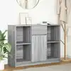 Image de vidaXL Buffet avec tiroir sonoma gris 101x35x76 cm bois d'ingénierie