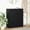 Image de vidaXL Buffet avec tiroirs chêne noir 71x35x84 cm bois d'ingénierie