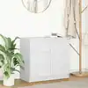 Image de vidaXL Buffet avec tiroir blanc 71x35x65 cm bois d'ingénierie