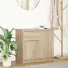 Image de vidaXL Buffet avec tiroir chêne sonoma 71x35x65 cm bois d'ingénierie