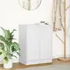 Image de vidaXL Buffet blanc 57x34x76 cm bois d'ingénierie
