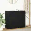 Image de vidaXL Buffet chêne noir 85x34x76 cm bois d'ingénierie