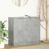 Image de vidaXL Buffet gris béton 85x34x76 cm bois d'ingénierie