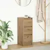Image de vidaXL Buffet chêne artisanal 29,5x34x76 cm bois d'ingénierie
