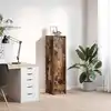 Image de vidaXL Buffet haut chêne fumé 29,5x34x119,5 cm bois d'ingénierie