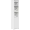 Image de vidaXL Hoge kast 37,5x35x180 cm spaanplaat wit