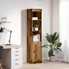Image de vidaXL Buffet haut 37,5x35x180 cm vieux bois bois d'ingénierie