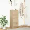 Image de vidaXL Buffet chêne sonoma 37,5x35x99 cm bois d'ingénierie