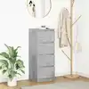 Image de vidaXL Buffet gris béton 37,5x35x99 cm bois d'ingénierie