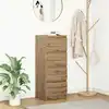 Image de vidaXL Buffet chêne artisanal 37,5x35x99 cm bois d'ingénierie