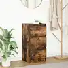 Image de vidaXL Buffet chêne fumé 37,5x35x76 cm bois d'ingénierie