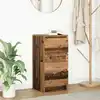 Image de vidaXL Buffet vieux bois 37,5x35x76 cm bois d'ingénierie