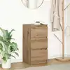 Image de vidaXL Buffet chêne artisanal 37,5x35x76 cm bois d'ingénierie