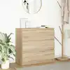 Image de vidaXL Buffet chêne sonoma 80x35x76 cm bois d'ingénierie