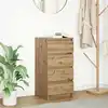 Image de vidaXL Buffet chêne artisanal 37,5x35x76 cm bois d'ingénierie