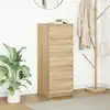 Image de vidaXL Buffet avec tiroirs chêne sonoma 37,5x35x99 cm bois ingénierie