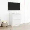 Image de vidaXL Meuble TV blanc 40x35x54 cm bois d'ingénierie
