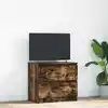 Image de vidaXL Meuble TV chêne fumé 60x35x54 cm bois d'ingénierie