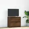 Image de vidaXL Meuble TV chêne marron 60x35x54 cm bois d'ingénierie
