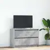 Image de vidaXL Meuble TV gris béton 80x35x54 cm bois d'ingénierie