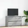 Image de vidaXL Meuble TV sonoma gris 80x35x54 cm bois d'ingénierie