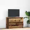 Image de vidaXL Meuble TV vieux bois 80x35x54 cm bois d'ingénierie