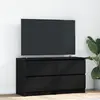 Image de vidaXL Meuble TV noir 100x35x54 cm bois d'ingénierie