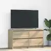 Image de vidaXL Meuble TV chêne sonoma 100x35x54 cm bois d'ingénierie