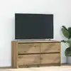 Image de vidaXL Meuble TV chêne artisanal 100x35x54 cm bois d'ingénierie