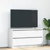 Image de vidaXL Meuble TV blanc 100x35x54 cm bois d'ingénierie