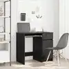 Image de vidaXL Bureau chêne noir 86x49x76 cm bois d'ingénierie