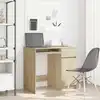 Image de vidaXL Bureau chêne Sonoma 86x49x76 cm bois d'ingénierie