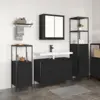Image de vidaXL Ensemble de mobilier de salle de bain 3 pc Chêne noir
