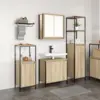 Image de vidaXL Ensemble de mobilier de salle de bain 3 pcs Bois d'ingénierie