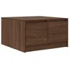 Image de vidaXL Table basse avec tiroirs chêne marron 70,5x70x40 cm