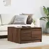 Image de vidaXL Table basse avec tiroirs chêne marron 70,5x70x40 cm