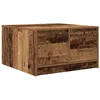Image de vidaXL Table basse avec tiroirs vieux bois 70,5x70x40 cm