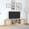 Image de vidaXL Meuble TV chêne sonoma 188,5x41x50 cm bois d'ingénierie