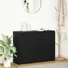 Image de vidaXL Buffet avec tiroirs chêne noir 100,5x35x76 cm bois d'ingénierie