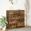 Image de vidaXL Buffet chêne fumé 100x35x99 cm bois d'ingénierie