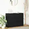Image de vidaXL Buffet chêne noir 100x35x76 cm bois d'ingénierie
