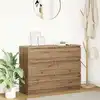 Image de vidaXL Buffet chêne artisanal 100x35x76 cm bois d'ingénierie