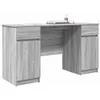 Image de Bureau vidaXL Gris Sonoma 140x49x76 cm en bois d'ingénierie