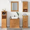 Image de vidaXL Ensemble de mobilier de salle de bain VIGO 5 pc Marron miel