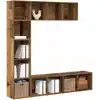 Image de vidaXL Bibliothèques 3 pcs vieux bois bois d'ingénierie