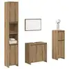 Image de vidaXL Ensemble de meubles salle de bain 4 pcs bois d'ingénierie