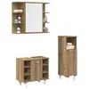 Image de vidaXL Ensemble de meubles salle de bain 3 pcs bois d'ingénierie