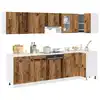 Image de vidaXL Ensemble de 11 meubles de cuisine "Lyon" en bois d'ingénierie vieilli